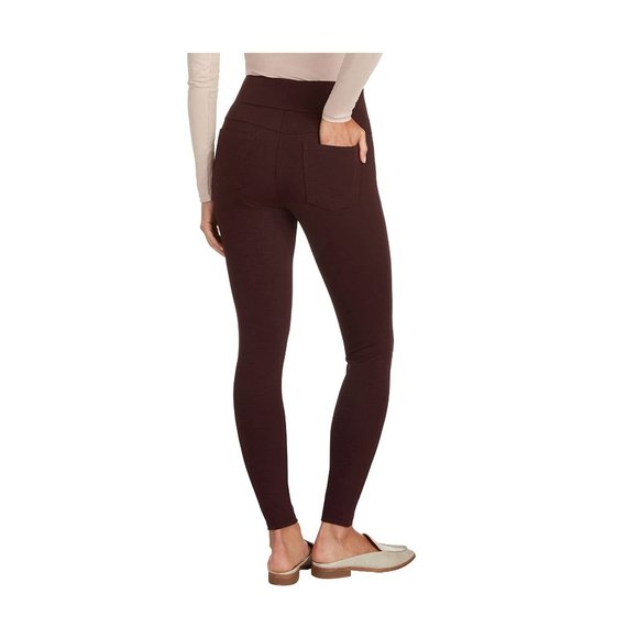 NWT Matty M Women's High Rise Slub Jegging Dark Wine Size Large $40 9HL152 - Picture 3 of 3